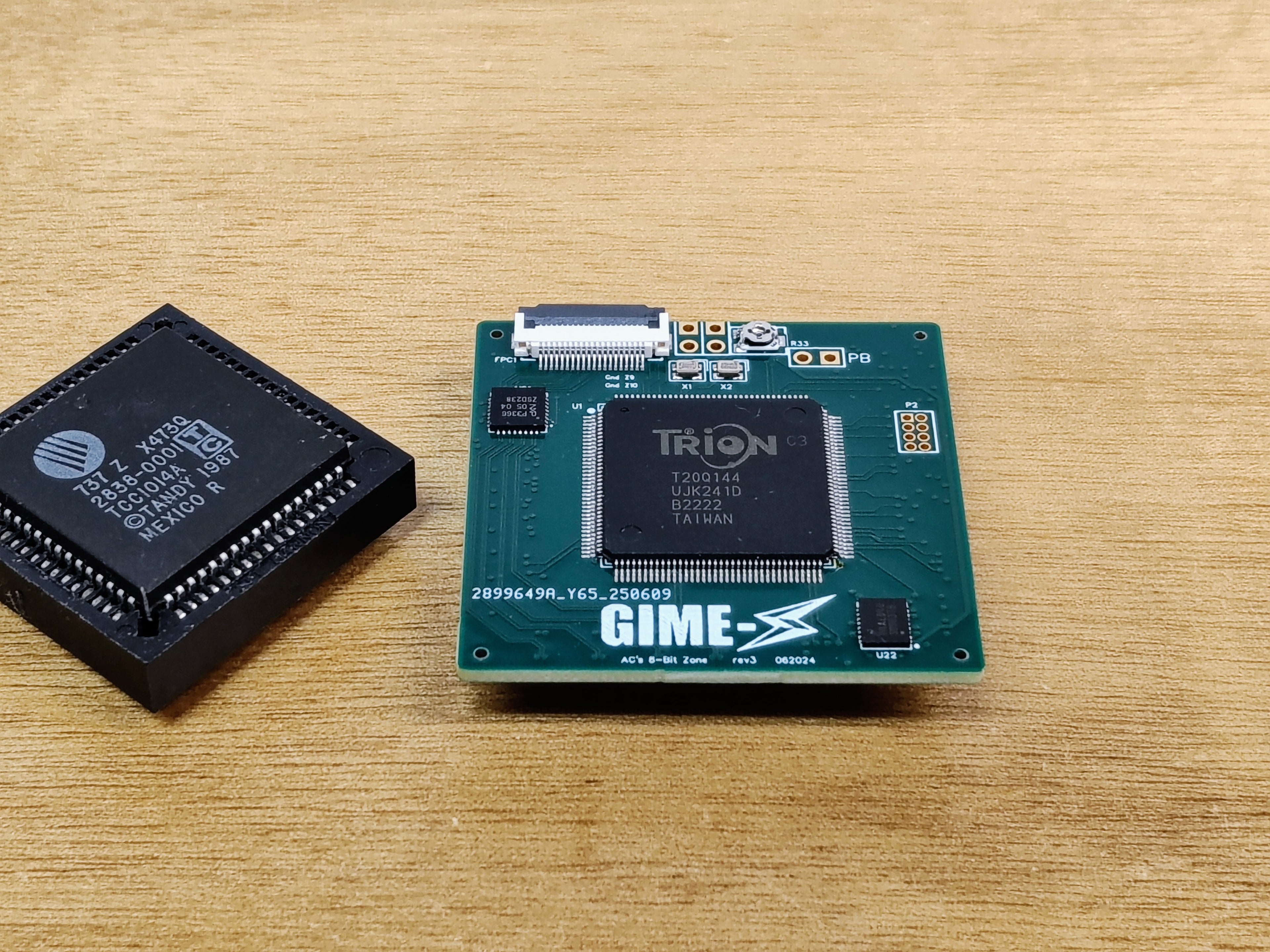 GIME-Z FPGA Upgrade Chip for TRS-80 Color Computer 3 (CoCo3)
