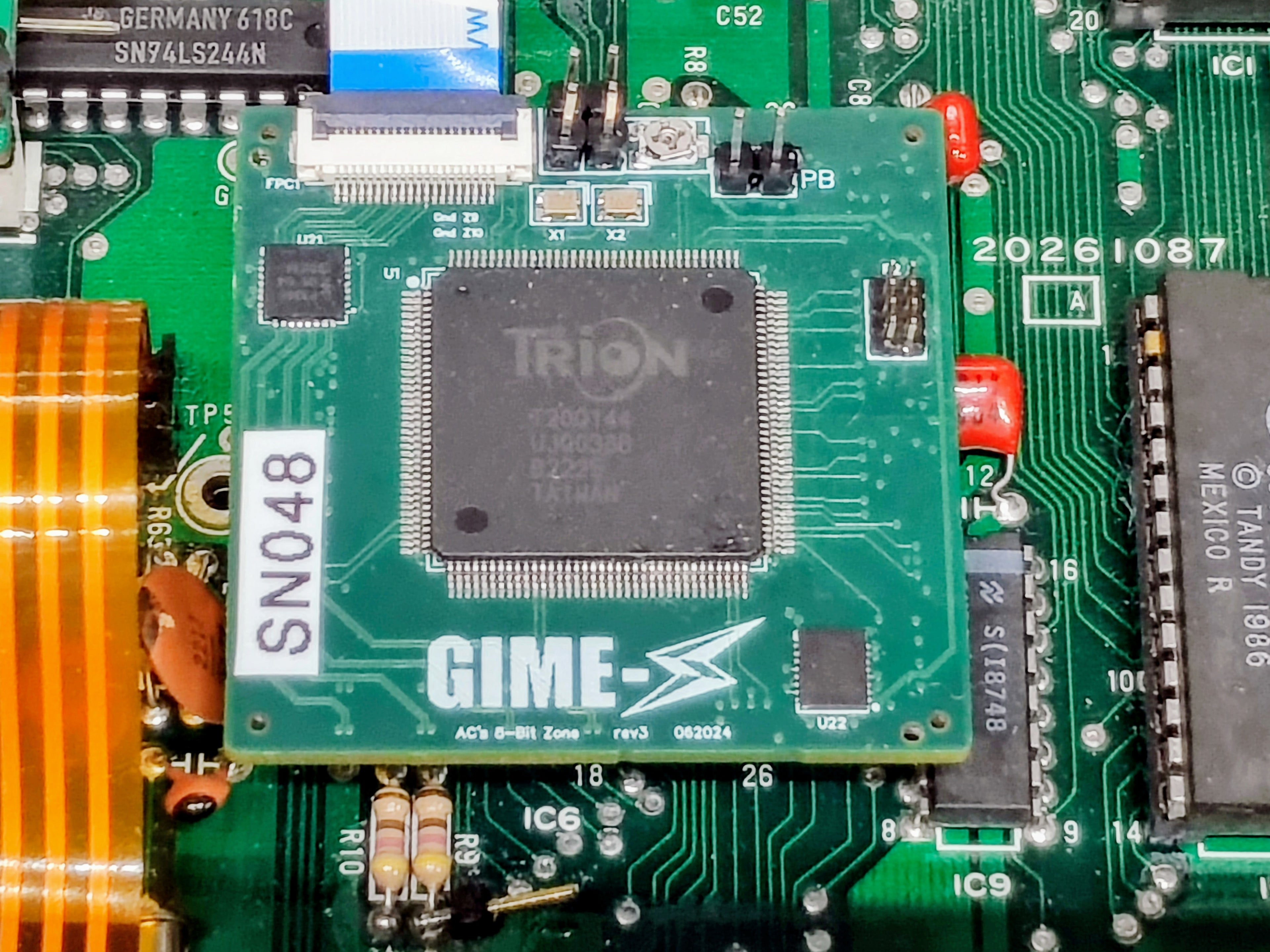 GIME-Z FPGA Upgrade Chip for TRS-80 Color Computer 3 (CoCo3)